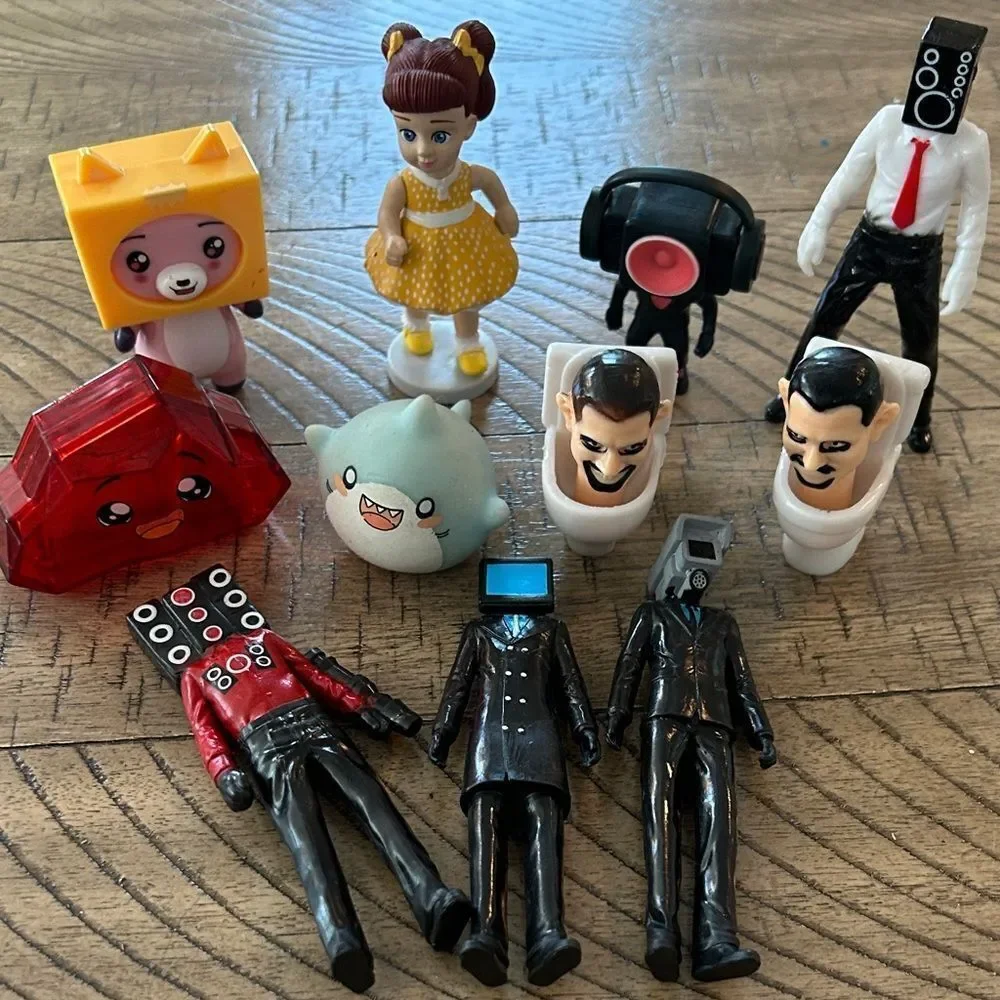 YouTube Figures Skibiti, LankyBox, Siren🚨Heads &Gabby’s Playhouse